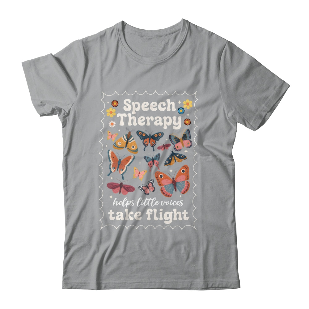 Stamp Speech Therapy Butterfly Speech Language Pathologist Shirt & Hoodie | teecentury