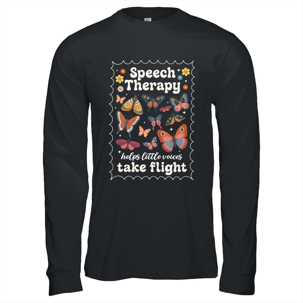 Stamp Speech Therapy Butterfly Speech Language Pathologist Shirt & Hoodie | teecentury