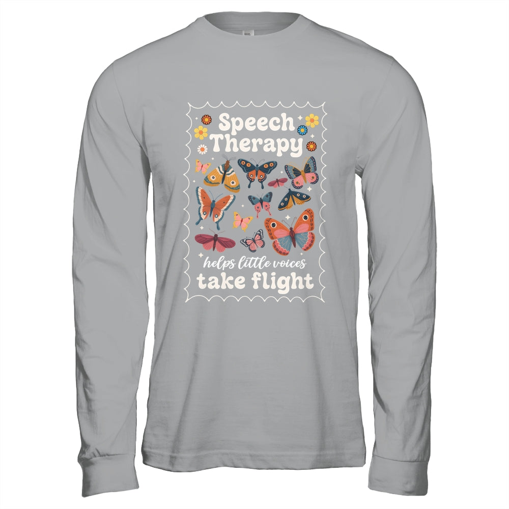 Stamp Speech Therapy Butterfly Speech Language Pathologist Shirt & Hoodie | teecentury