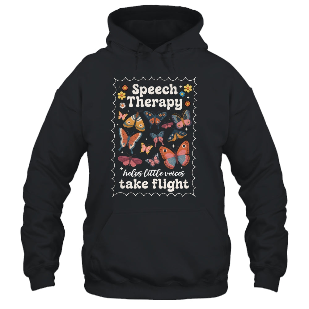 Stamp Speech Therapy Butterfly Speech Language Pathologist Shirt & Hoodie | teecentury