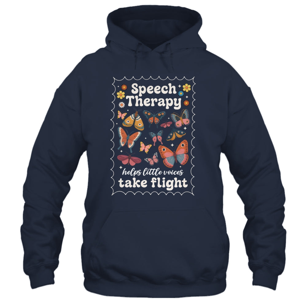 Stamp Speech Therapy Butterfly Speech Language Pathologist Shirt & Hoodie | teecentury