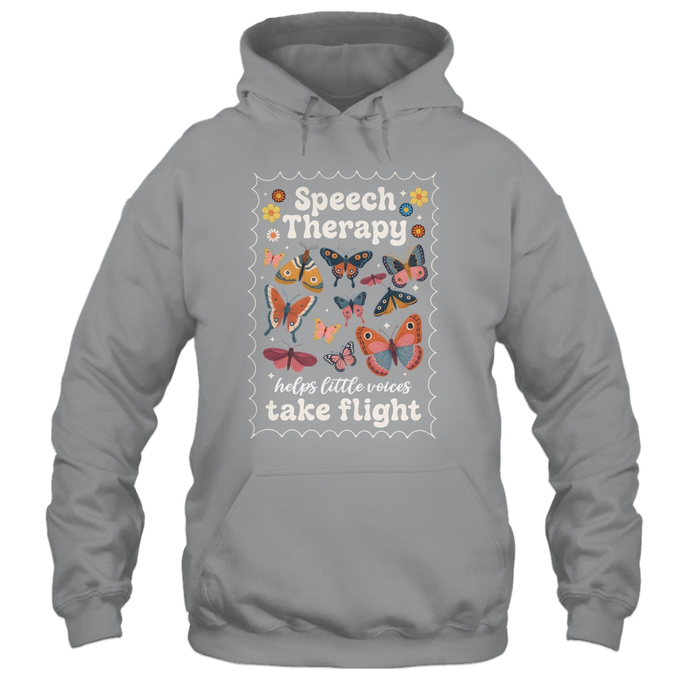 Stamp Speech Therapy Butterfly Speech Language Pathologist Shirt & Hoodie | teecentury