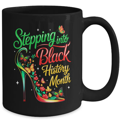 Stepping Into Black History Month High Heels Womens Girls Mug | teecentury