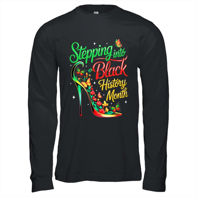 Stepping Into Black History Month High Heels Womens Girls Shirt & Hoodie | teecentury