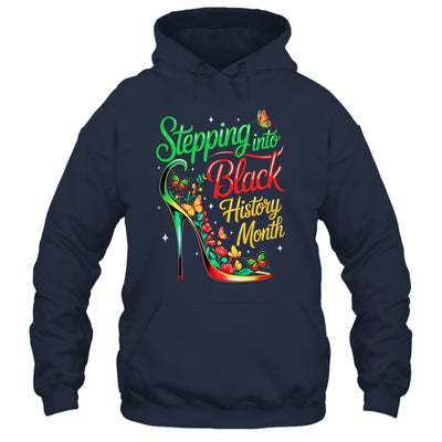 Stepping Into Black History Month High Heels Womens Girls Shirt & Hoodie | teecentury