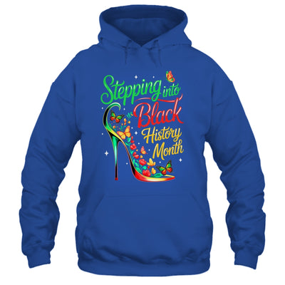 Stepping Into Black History Month High Heels Womens Girls Shirt & Hoodie | teecentury
