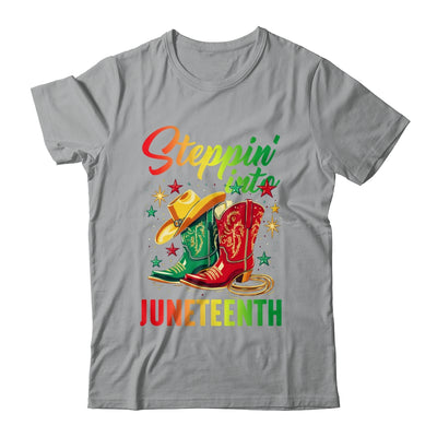 Stepping Into Juneteenth Afro Woman Black Girls Women Shirt & Tank Top | teecentury