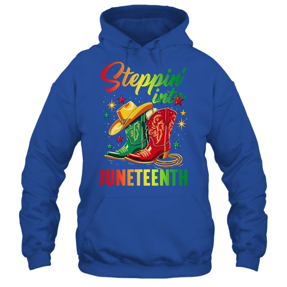 Stepping Into Juneteenth Afro Woman Black Girls Women Shirt & Tank Top | teecentury