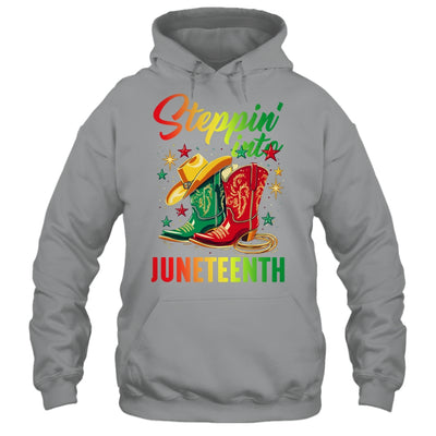 Stepping Into Juneteenth Afro Woman Black Girls Women Shirt & Tank Top | teecentury