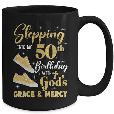 Stepping Into My 50th Birthday With Gods Grace And Mercy Women Mug | teecentury