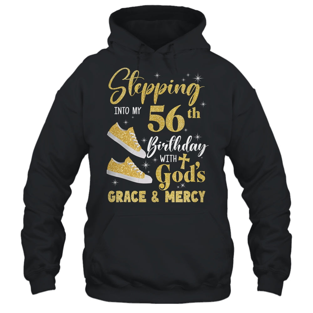 Stepping Into My 56th Birthday With Gods Grace And Mercy Women Shirt & Tank Top | teecentury