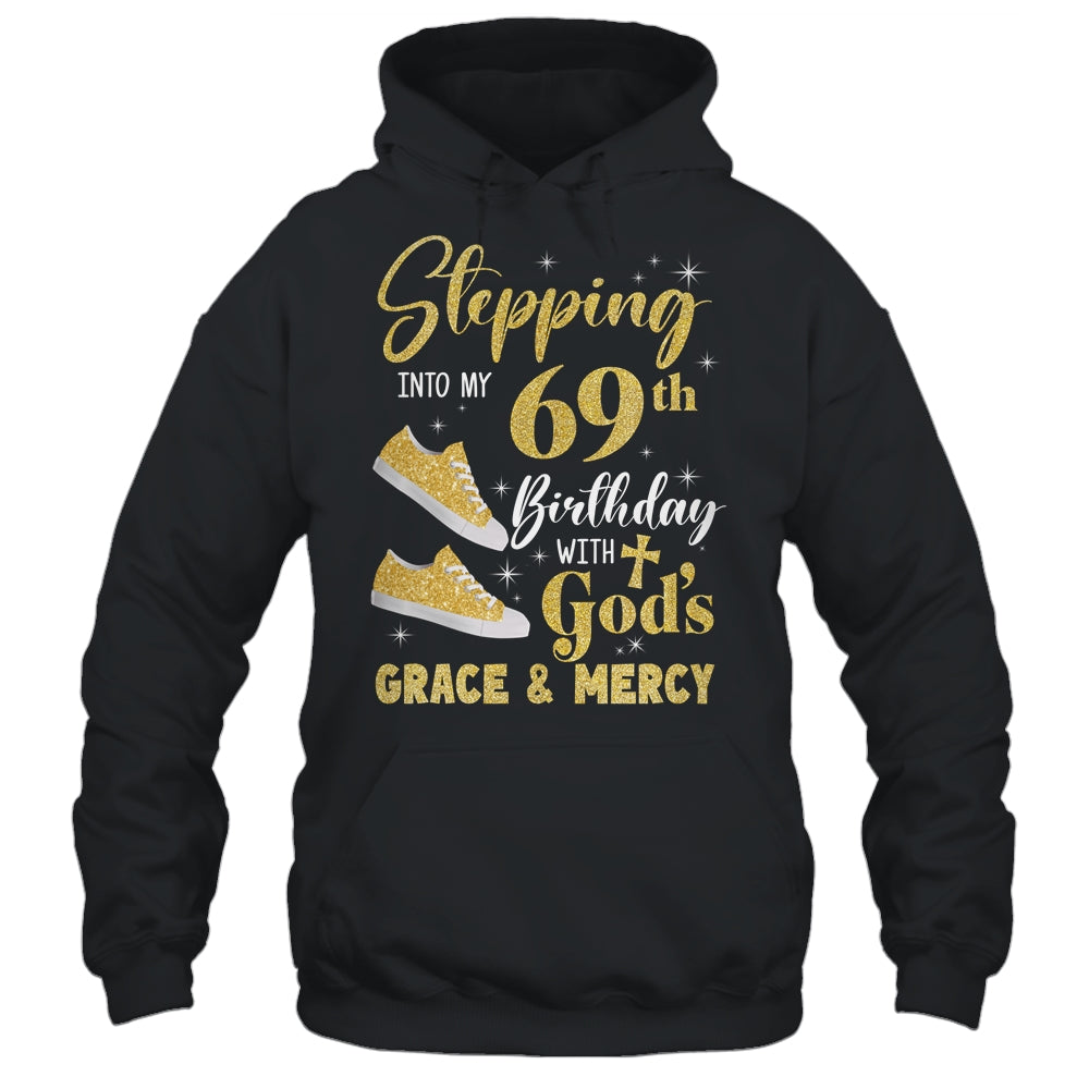 Stepping Into My 69th Birthday With Gods Grace And Mercy Women Shirt & Tank Top | teecentury