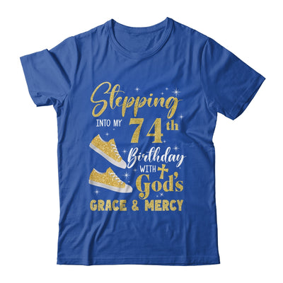 Stepping Into My 74th Birthday With Gods Grace And Mercy Women Shirt & Tank Top | teecentury