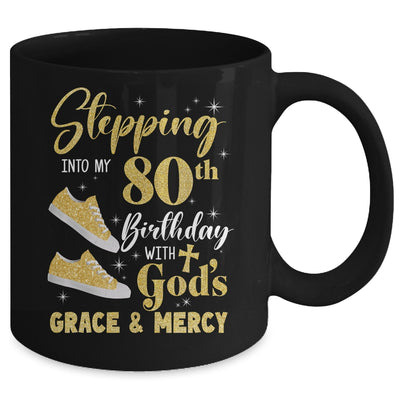 Stepping Into My 80th Birthday With Gods Grace And Mercy Women Mug | teecentury