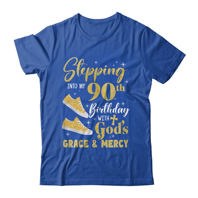 Stepping Into My 90th Birthday With Gods Grace And Mercy Women Shirt & Tank Top | teecentury