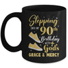 Stepping Into My 90th Birthday With Gods Grace And Mercy Women Mug | teecentury
