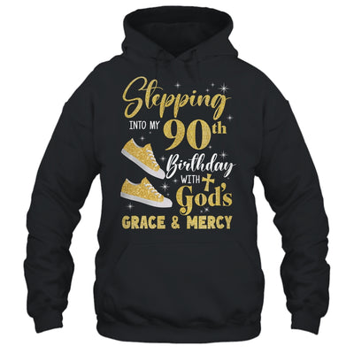 Stepping Into My 90th Birthday With Gods Grace And Mercy Women Shirt & Tank Top | teecentury