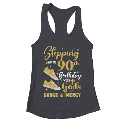 Stepping Into My 90th Birthday With Gods Grace And Mercy Women Shirt & Tank Top | teecentury