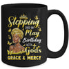 Stepping Into My May Birthday Afro Woman Religious Bday Mug | teecentury