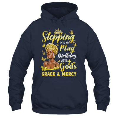 Stepping Into My May Birthday Afro Woman Religious Bday Shirt & Tank Top | teecentury