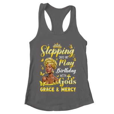 Stepping Into My May Birthday Afro Woman Religious Bday Shirt & Tank Top | teecentury
