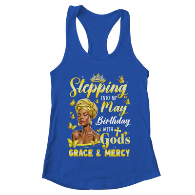 Stepping Into My May Birthday Afro Woman Religious Bday Shirt & Tank Top | teecentury