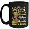 Stepping Into My November Birthday Afro Woman Religious Bday Mug | teecentury