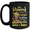Stepping Into My October Birthday Afro Woman Religious Bday Mug | teecentury