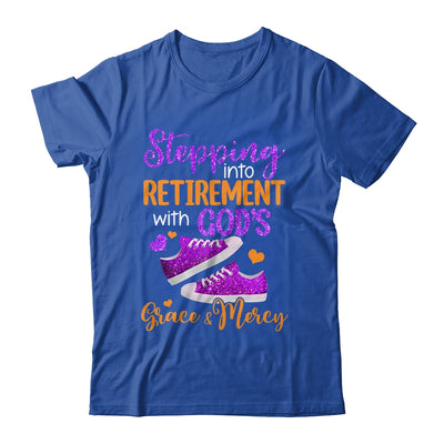 Stepping Into My Retirement With God's Grace And Mercy Shirt & Tank Top | teecentury