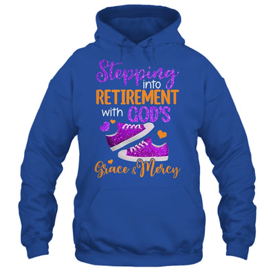Stepping Into My Retirement With God's Grace And Mercy Shirt & Tank Top | teecentury