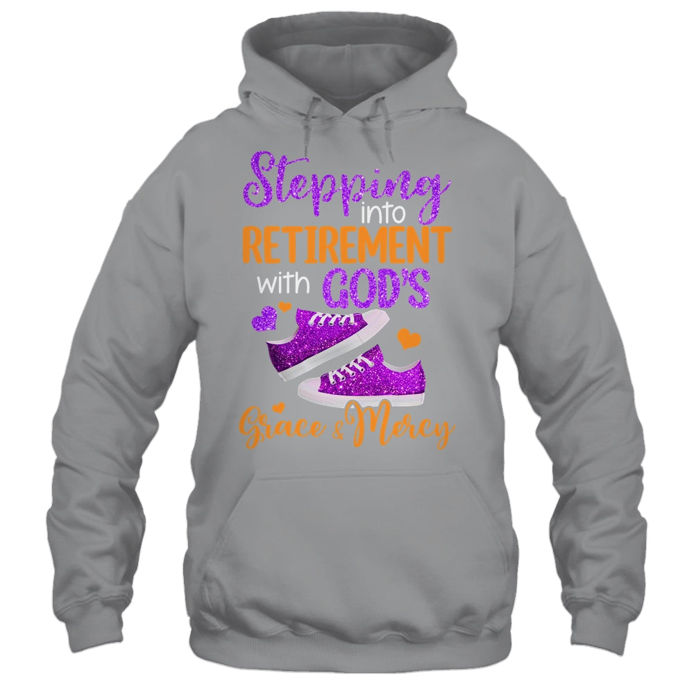 Stepping Into My Retirement With God's Grace And Mercy Shirt & Tank Top | teecentury