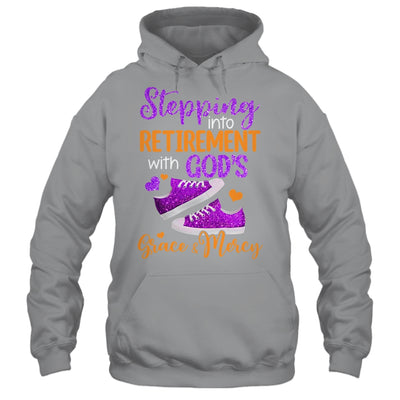 Stepping Into My Retirement With God's Grace And Mercy Shirt & Tank Top | teecentury