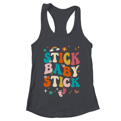 Stick Baby Stick Funny IVF Transfer Day IVF Couple Groovy Shirt & Tank Top | teecentury