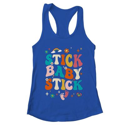 Stick Baby Stick Funny IVF Transfer Day IVF Couple Groovy Shirt & Tank Top | teecentury