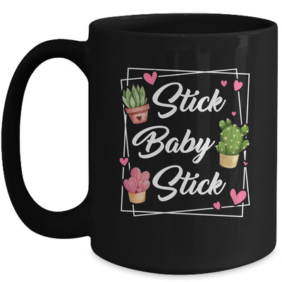 Stick Baby Stick Funny IVF Transfer Day IVF Couple Mug | teecentury