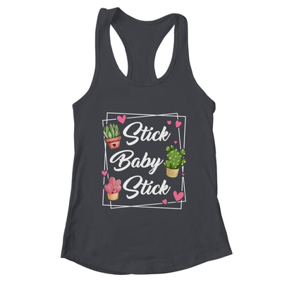 Stick Baby Stick Funny IVF Transfer Day IVF Couple Shirt & Tank Top | teecentury