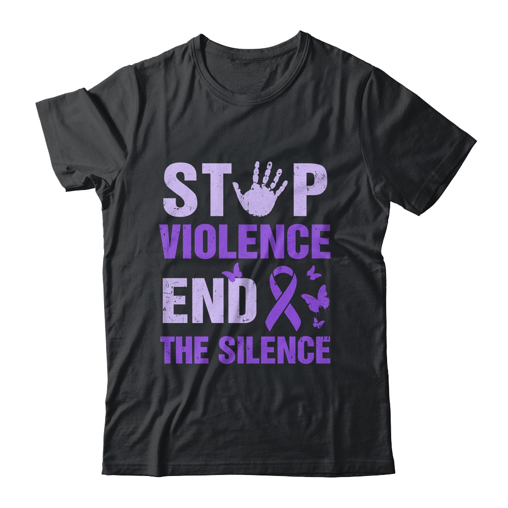 Stop Violence End The Silence Domestic Violence Awareness Shirt & Hoodie | teecentury