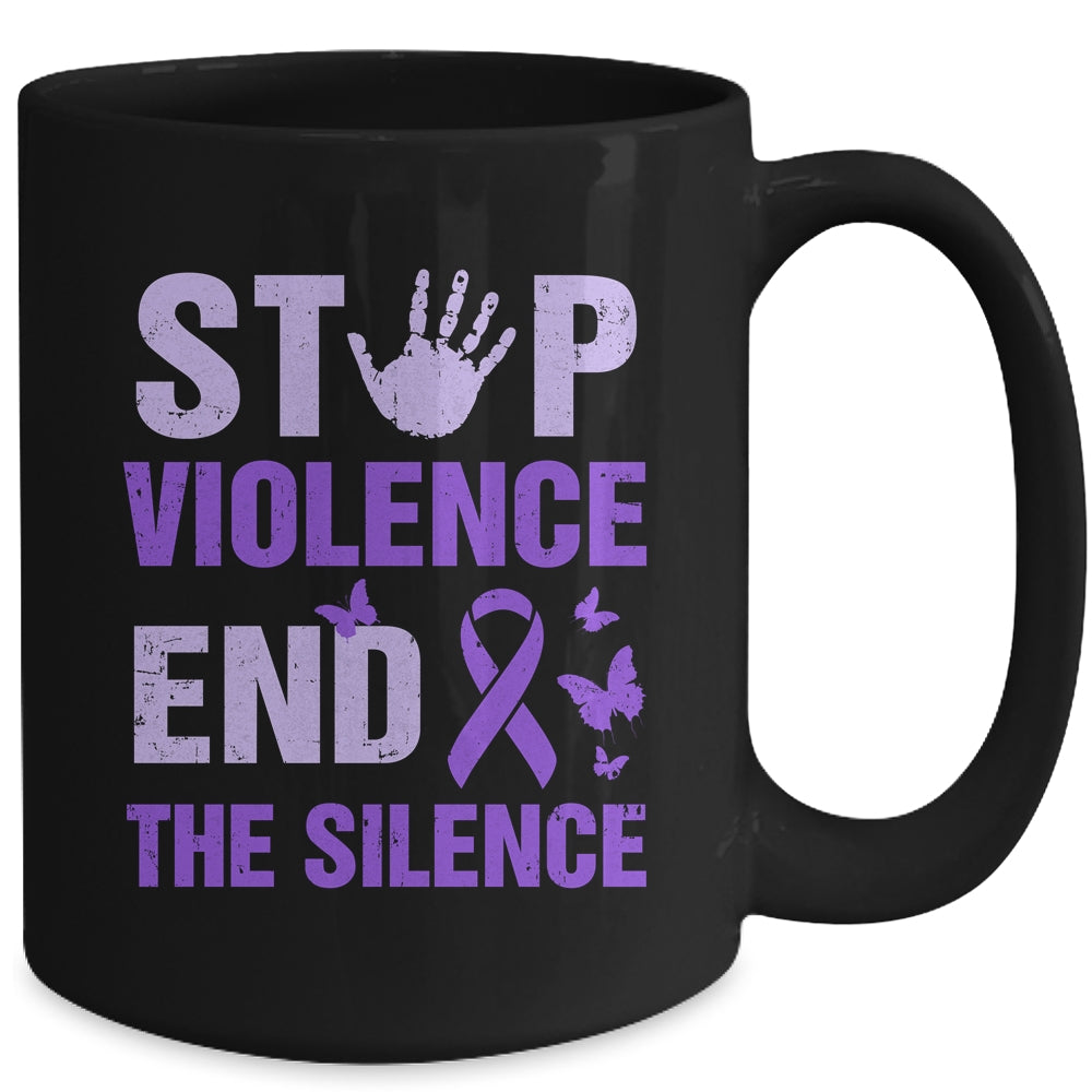 Stop Violence End The Silence Domestic Violence Awareness Mug | teecentury