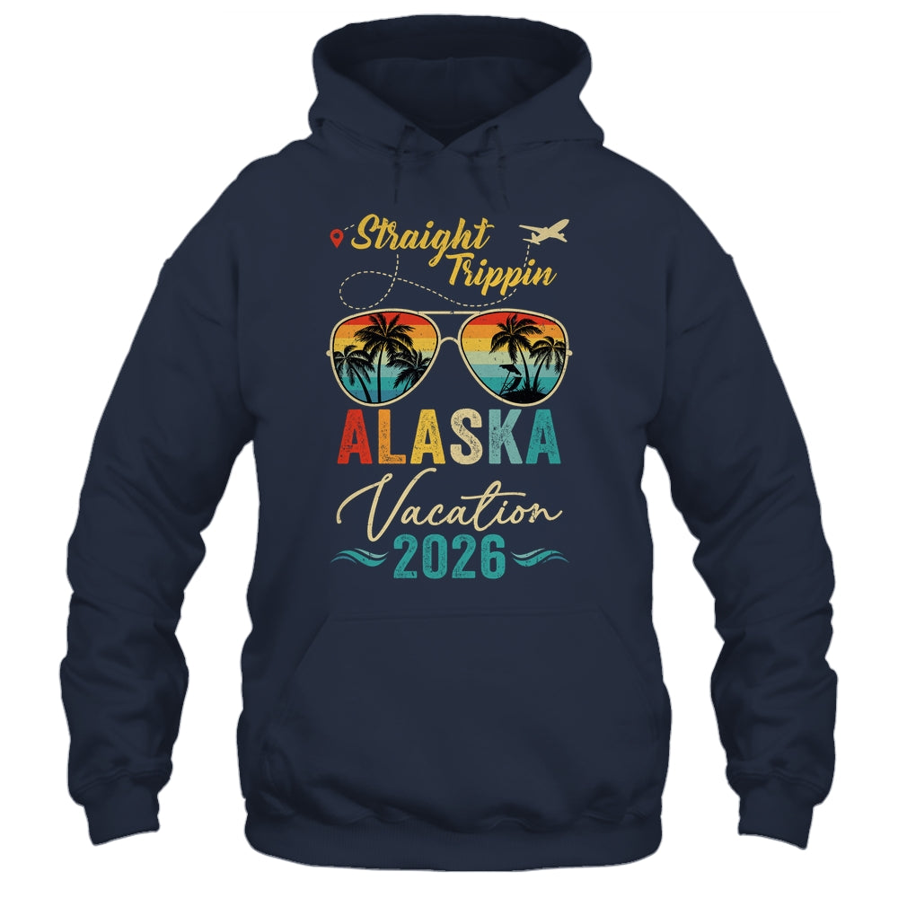 Straight Trippin Alaska 2026 Family Summer Vacation Shirt & Hoodie | teecentury