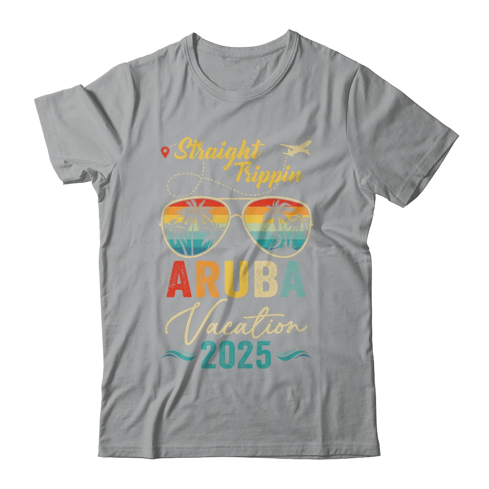 Straight Trippin Aruba 2025 Family Summer Vacation Shirt & Tank Top | teecentury