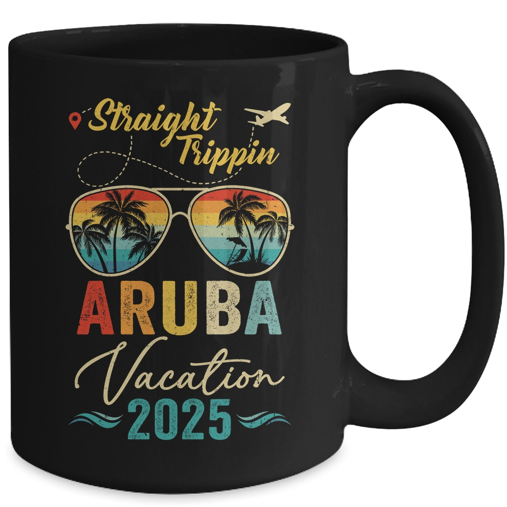 Straight Trippin Aruba 2025 Family Summer Vacation Mug | teecentury