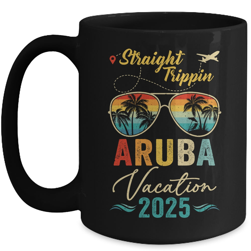 Straight Trippin Aruba 2025 Family Summer Vacation Mug | teecentury