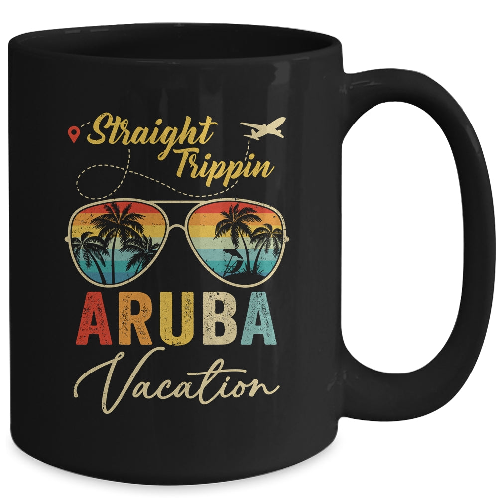 Straight Trippin Aruba Vacation 2024 Family Summer Mug | teecentury