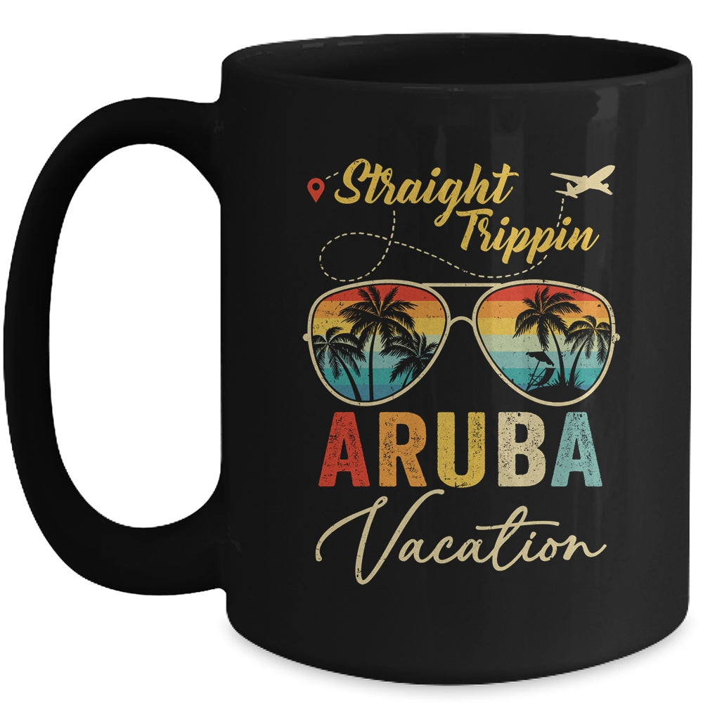 Straight Trippin Aruba Vacation 2024 Family Summer Mug | teecentury
