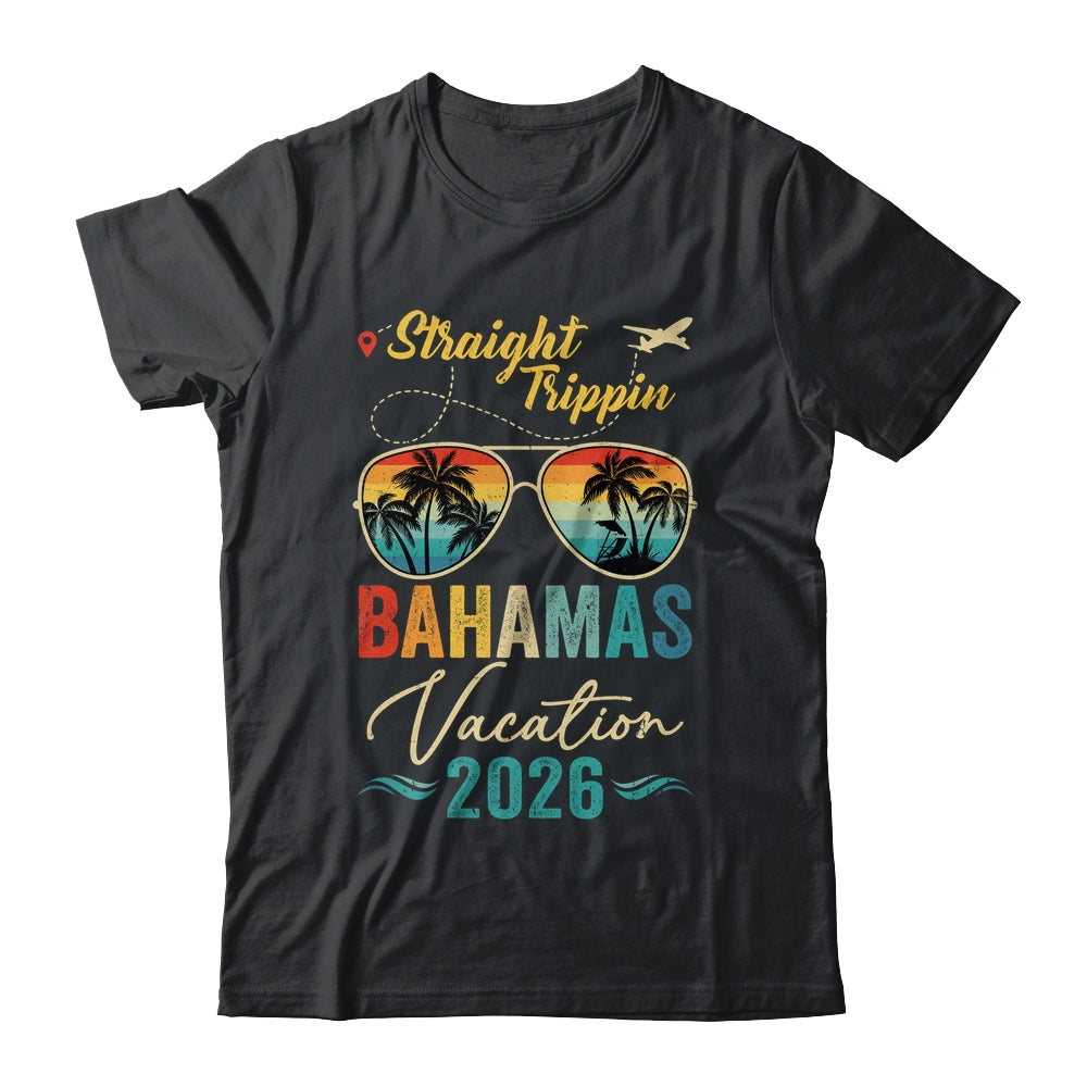 Straight Trippin Bahamas 2026 Family Summer Vacation Shirt & Tank Top | teecentury
