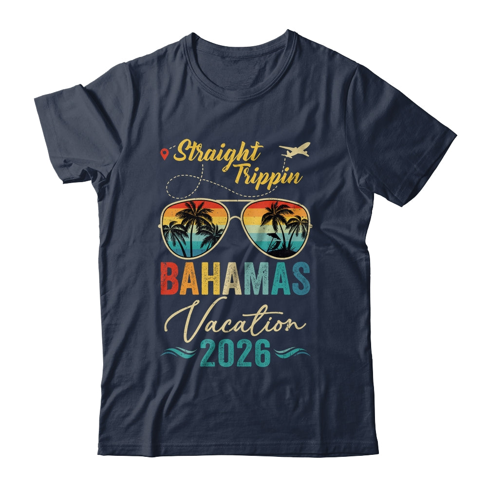 Straight Trippin Bahamas 2026 Family Summer Vacation Shirt & Tank Top | teecentury
