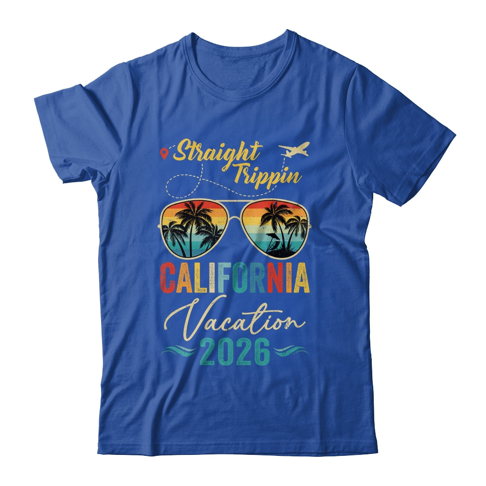 Straight Trippin California 2026 Family Summer Vacation Shirt & Tank Top | teecentury