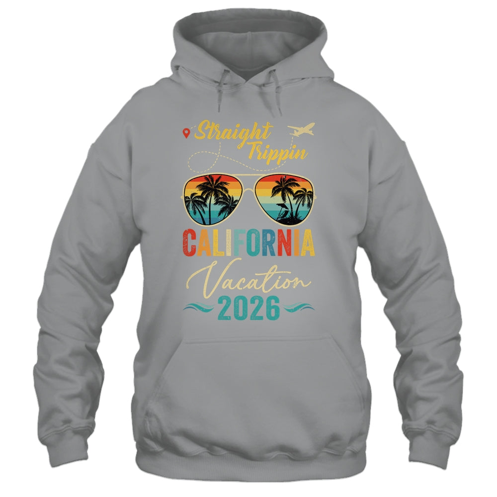 Straight Trippin California 2026 Family Summer Vacation Shirt & Tank Top | teecentury