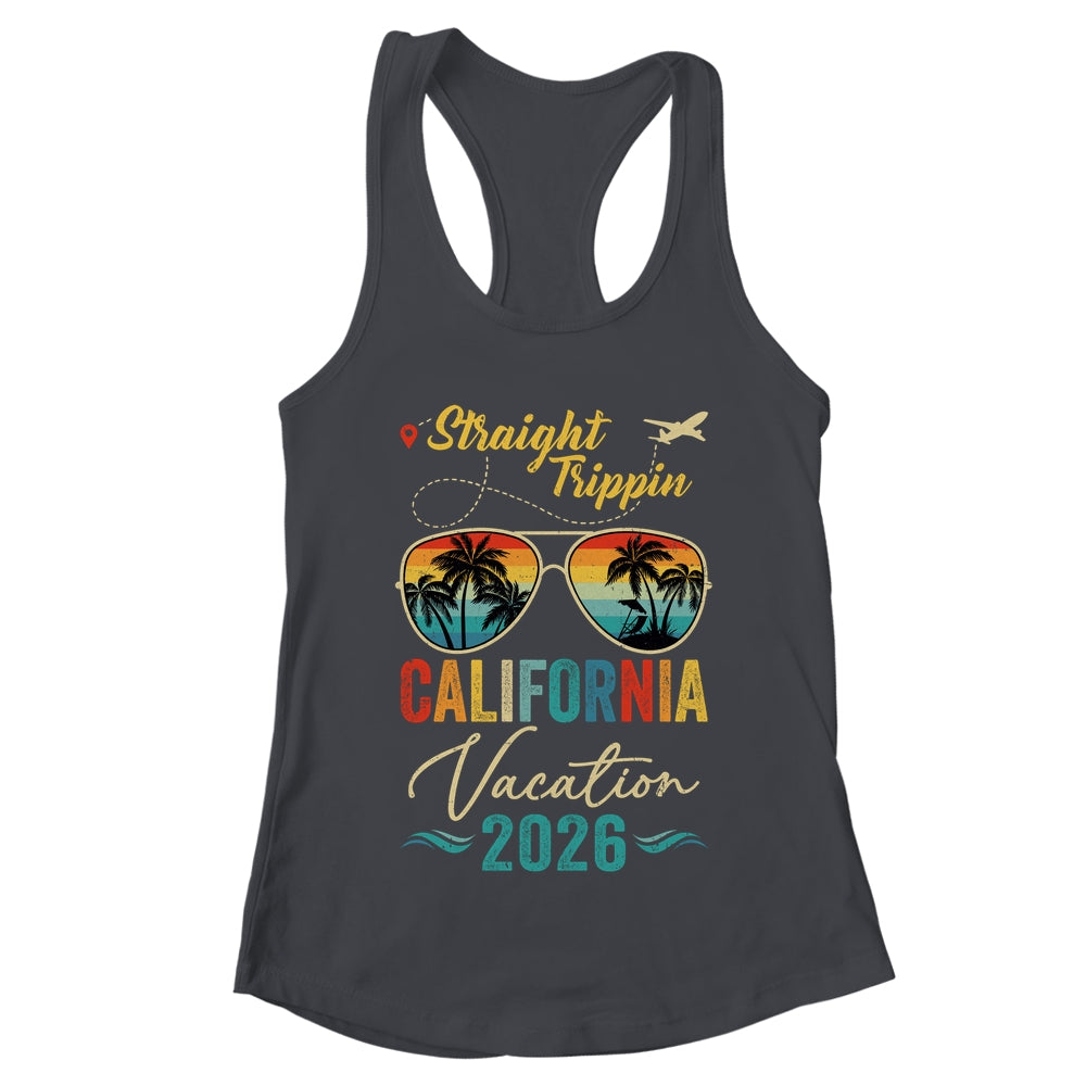 Straight Trippin California 2026 Family Summer Vacation Shirt & Tank Top | teecentury
