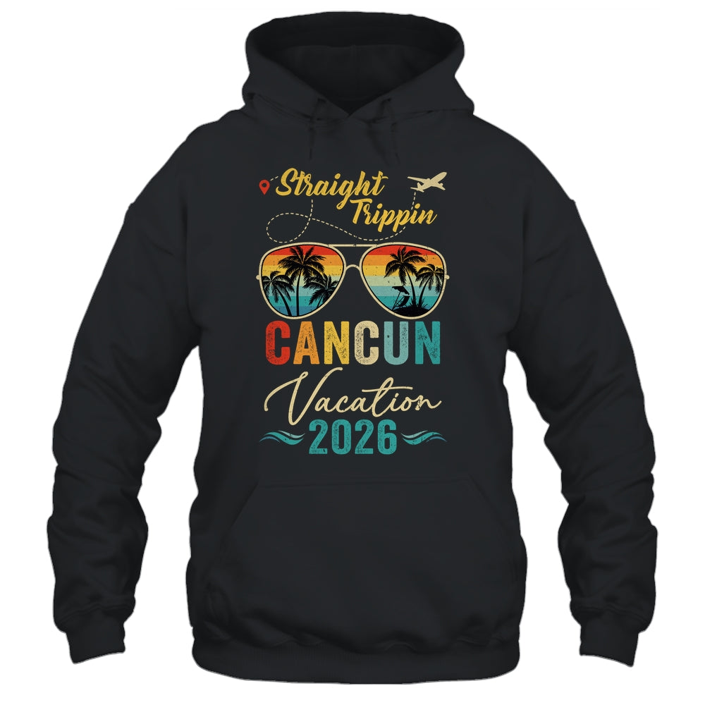 Straight Trippin Cancun 2026 Family Summer Vacation Shirt & Tank Top | teecentury